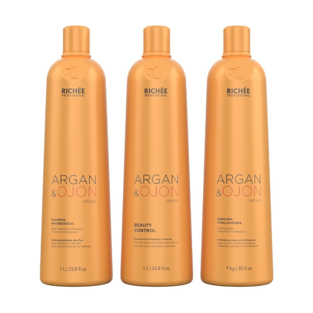 Kit Sh. Ant., Contrôle Beauté et Masque Argan et Ojon (3x1L)