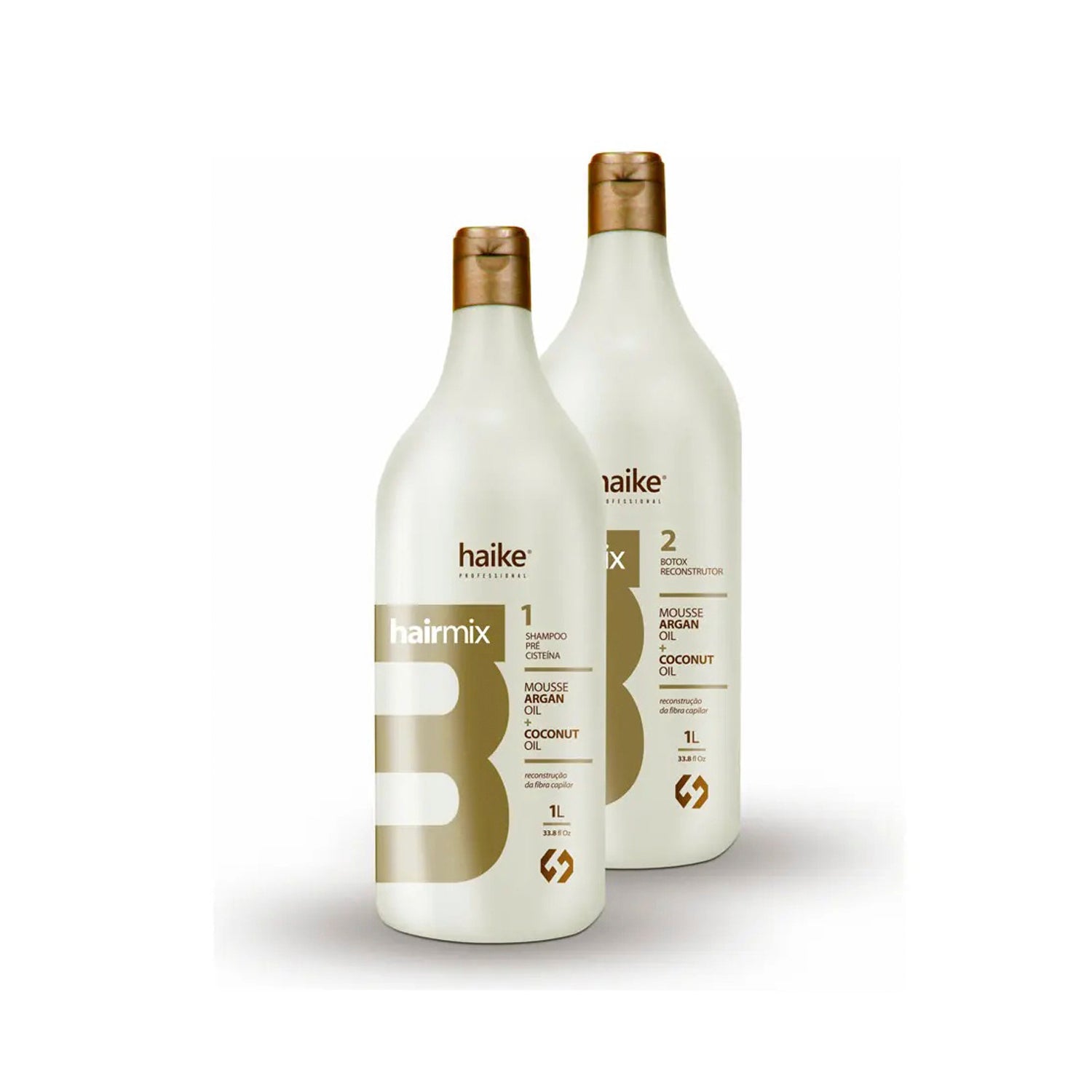 Haike Hair Mix 2-in-1 Formaldehyde-Free Progressive Straightening Kit (1 Liter)