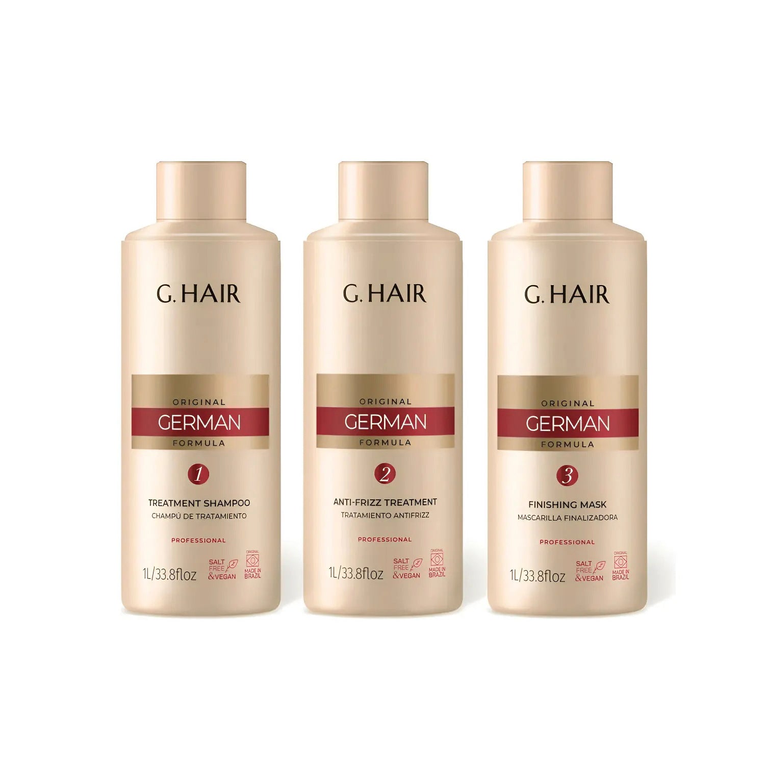 G Hair Kit Escova Fórmula Alemã 3 Passos
